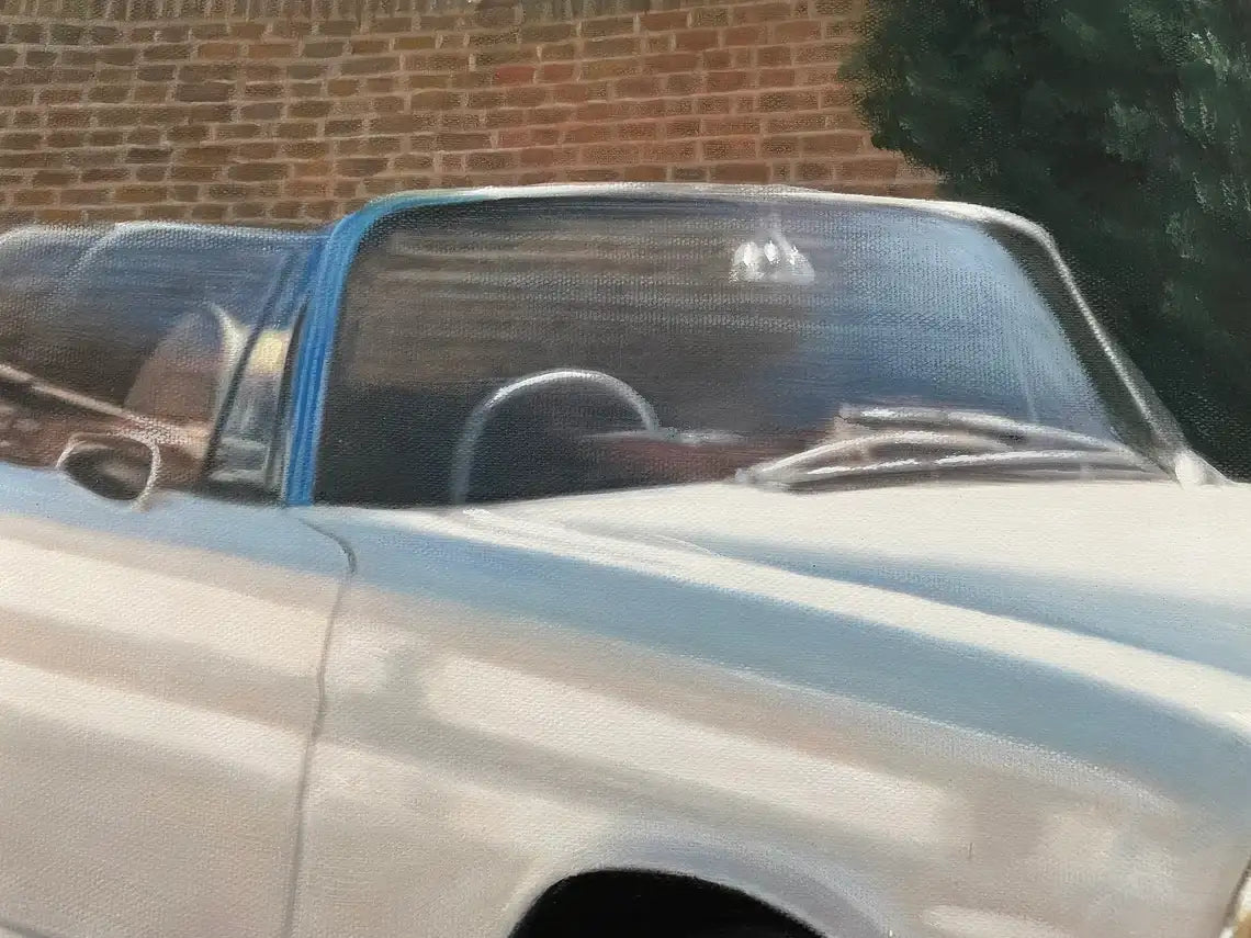 Personalized Photo Painting - Oil Paint Art - Car