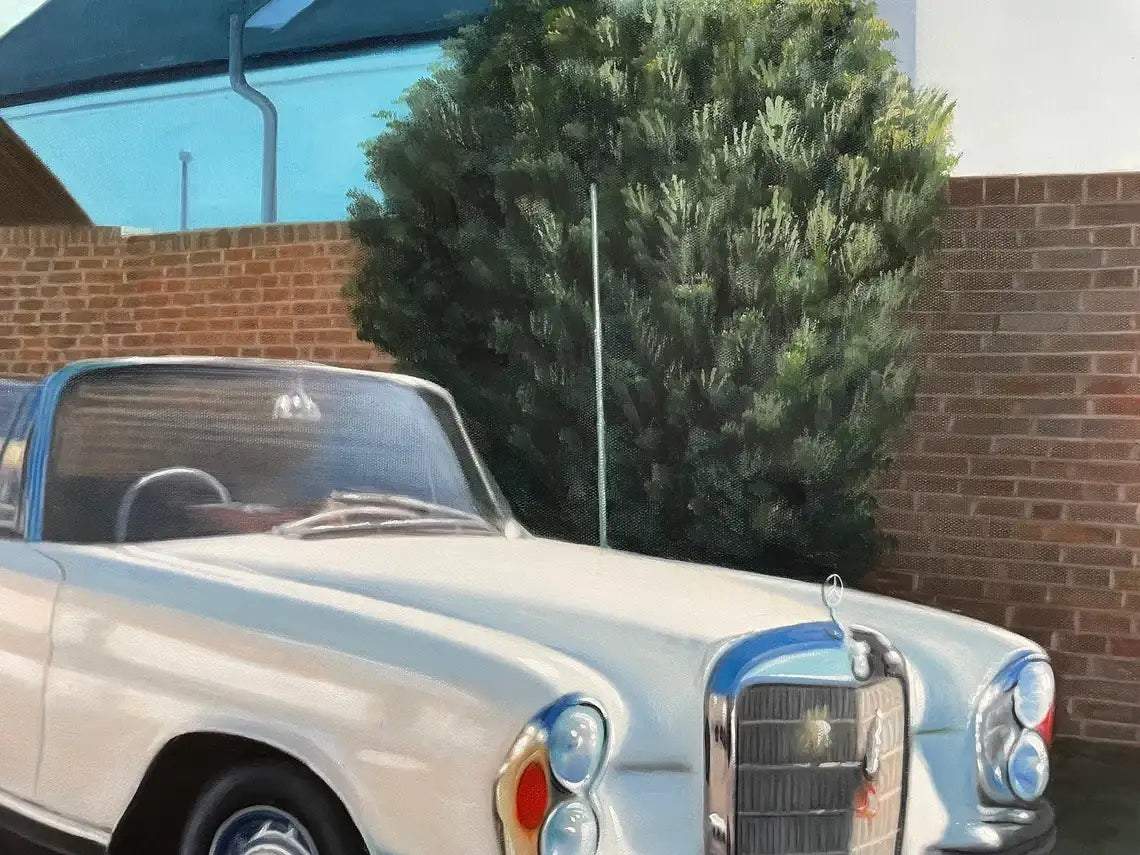 Personalized Photo Painting - Oil Paint Art - Car