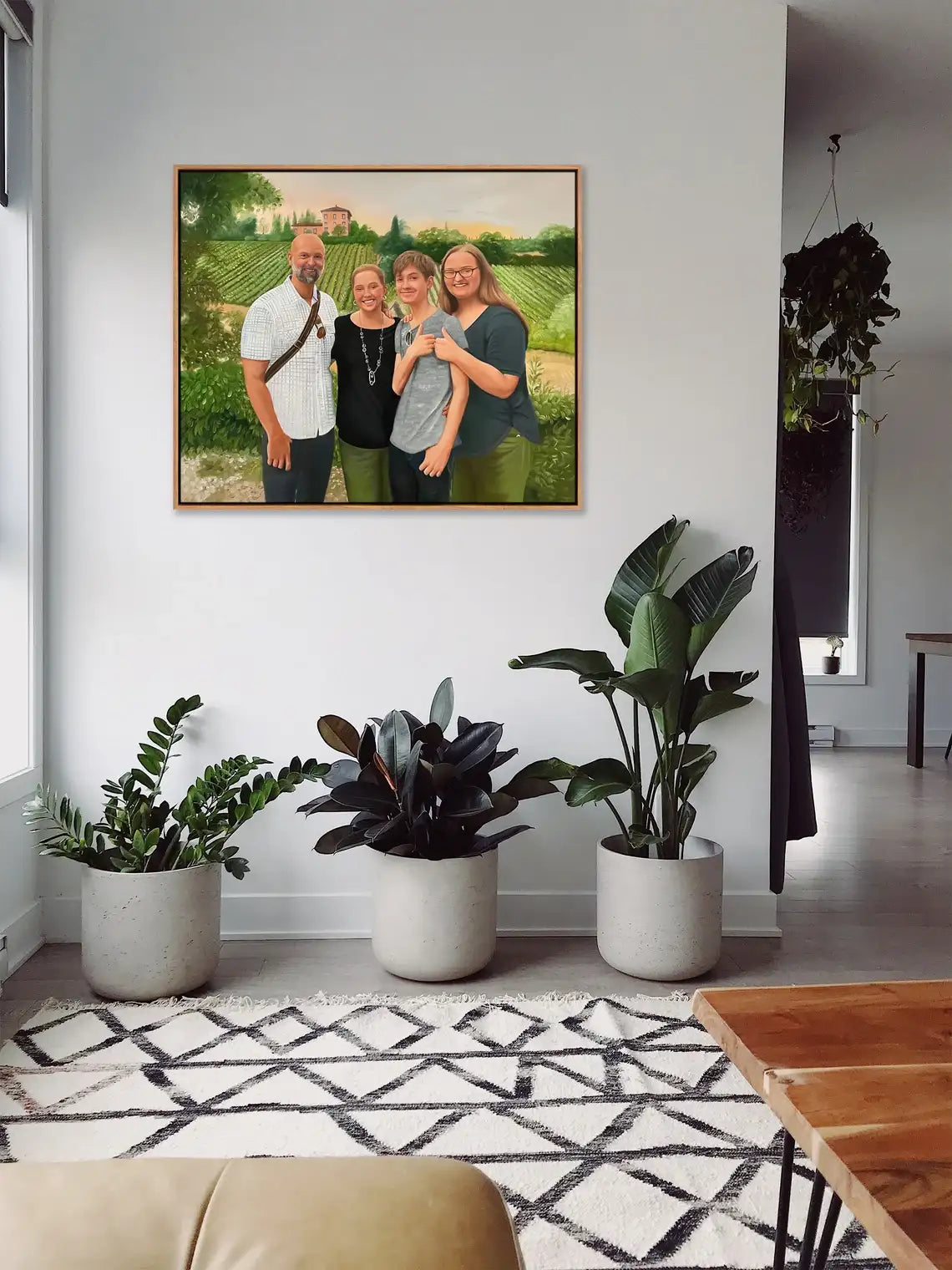 Personalized Photo Painting - Oil Paint Art - Family / Group