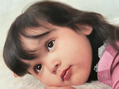 Personalized Photo Painting - Oil Paint Art - 1 Child