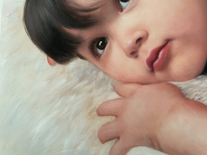 Personalized Photo Painting - Oil Paint Art - 1 Child