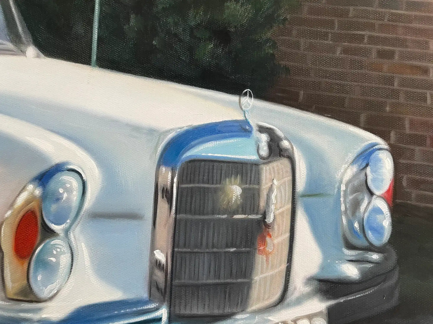Personalized Photo Painting - Oil Paint Art - Car