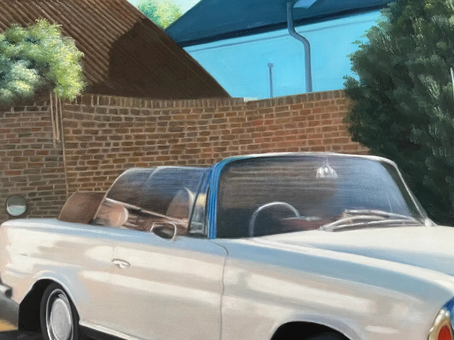 Personalized Photo Painting - Oil Paint Art - Car
