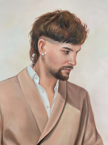 Personalized Photo Painting - Oil Paint Art - 1 Adult