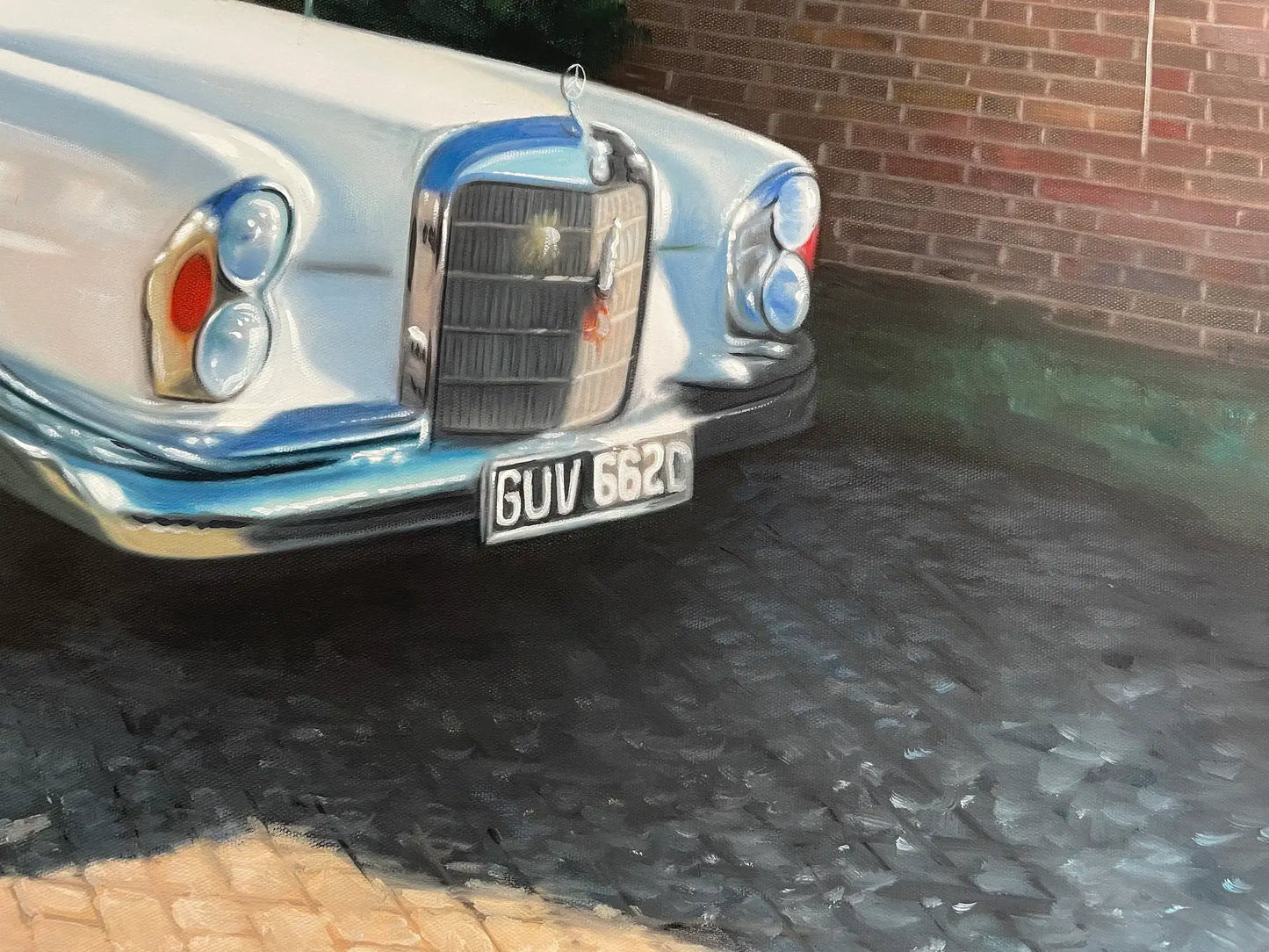 Personalized Photo Painting - Oil Paint Art - Car