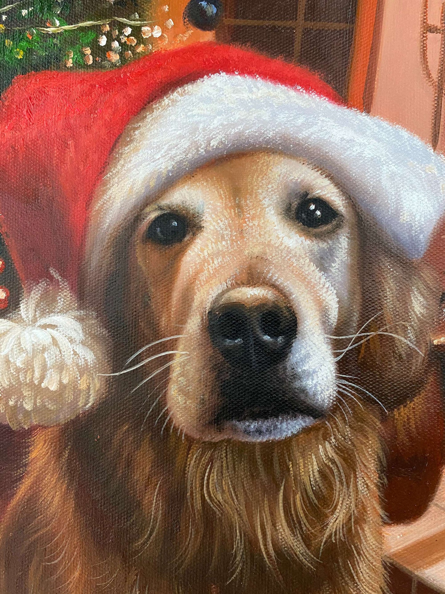 Personalized Photo Painting - Oil Paint Art - 1 Dog