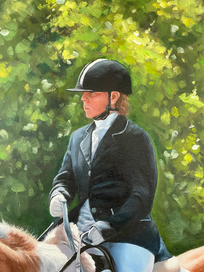 Personalized Photo Painting - Oil Paint Art - Horse (s) - W/WO People