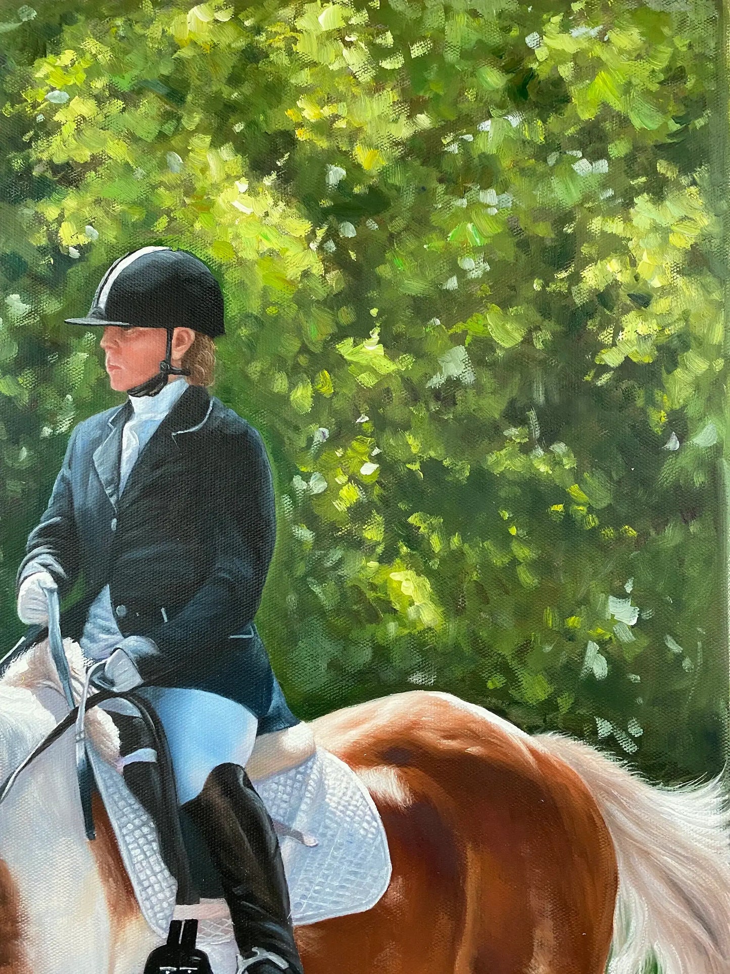 Personalized Photo Painting - Oil Paint Art - Horse (s) - W/WO People