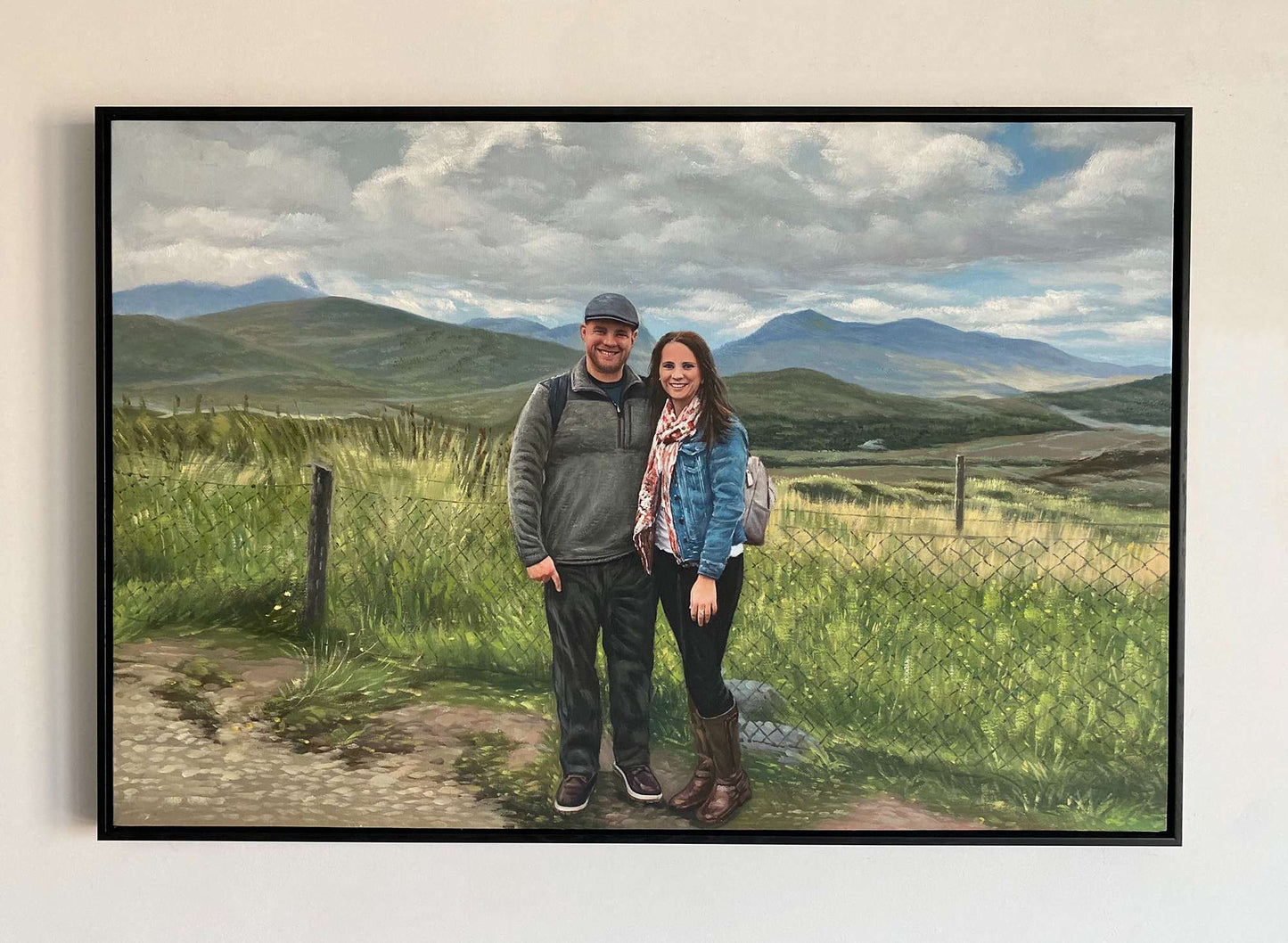 Personalized Photo Painting - Oil Paint Art - Couple