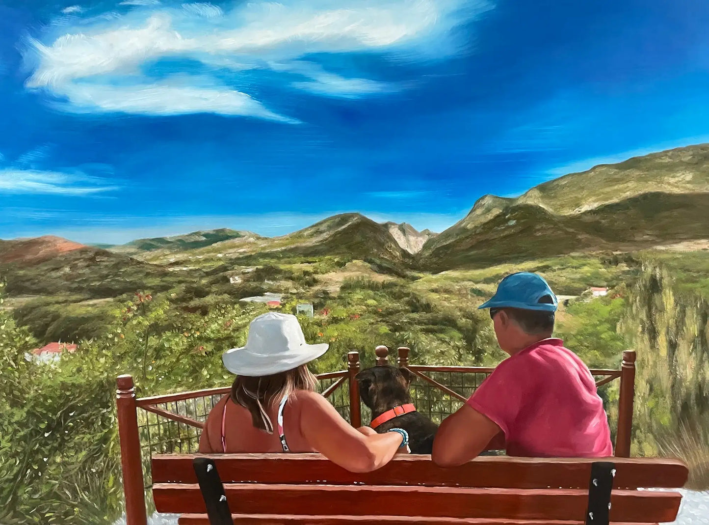 Personalized Photo Painting - Oil Paint Art - People and Pets