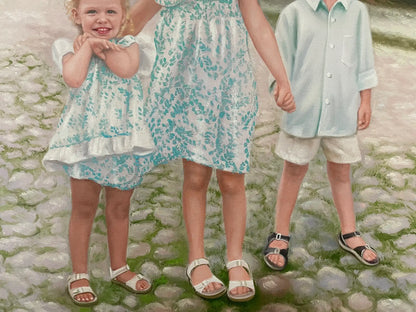 Personalized Photo Painting - Oil Paint Art - Children