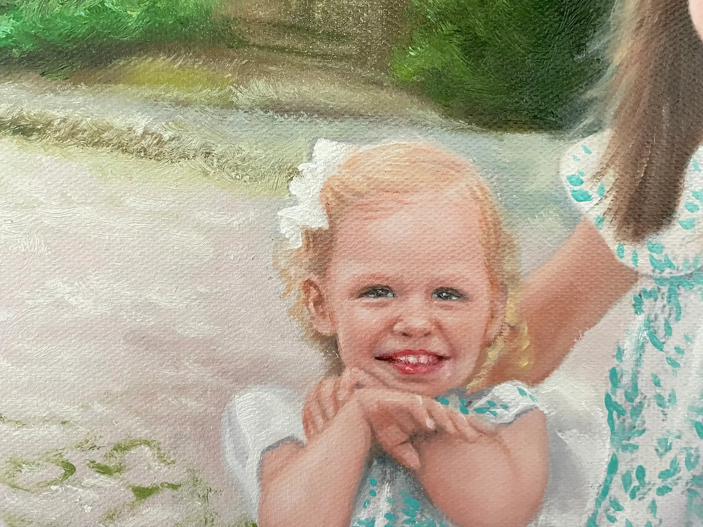 Personalized Photo Painting - Oil Paint Art - Children