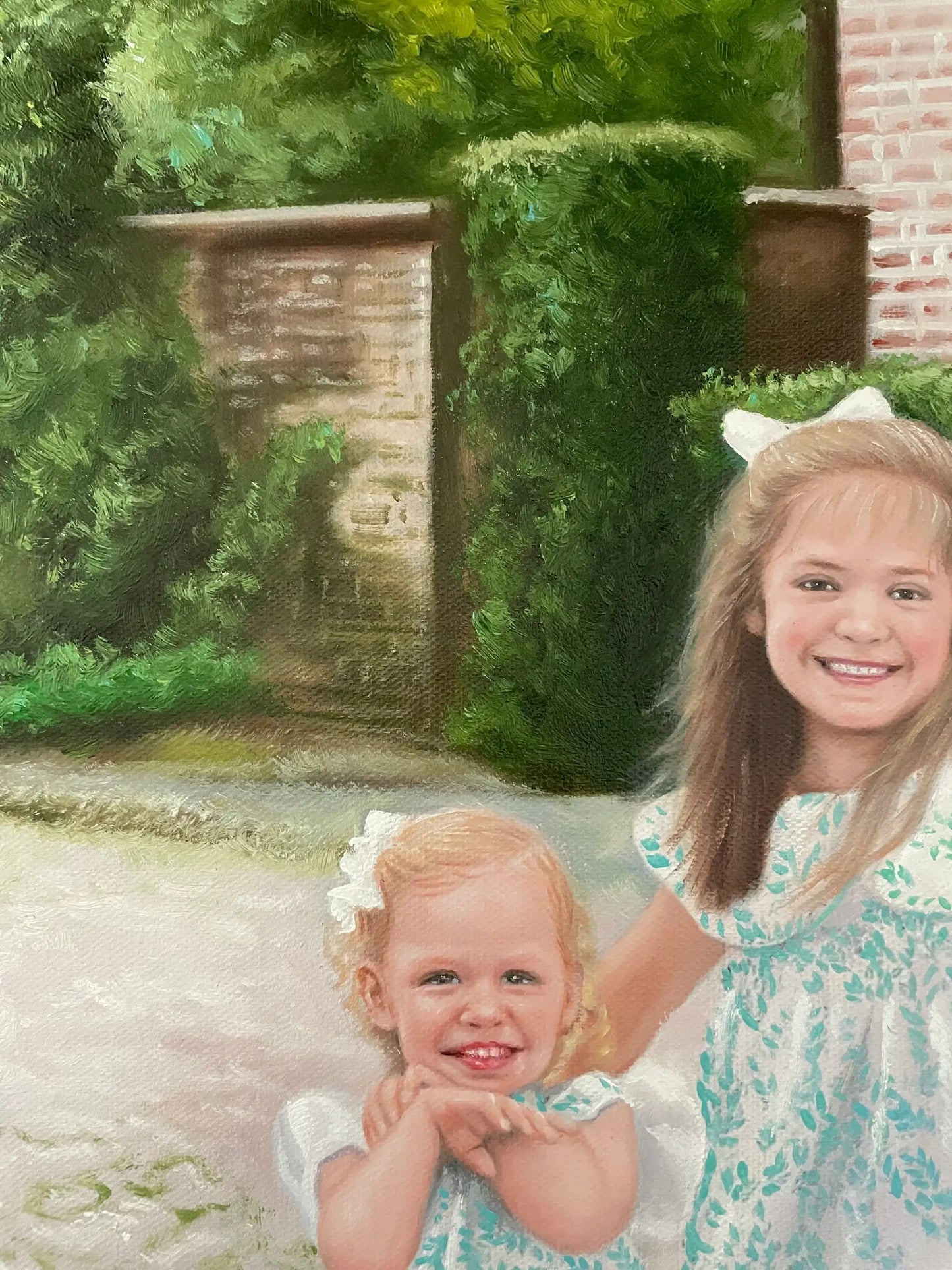 Personalized Photo Painting - Oil Paint Art - Children