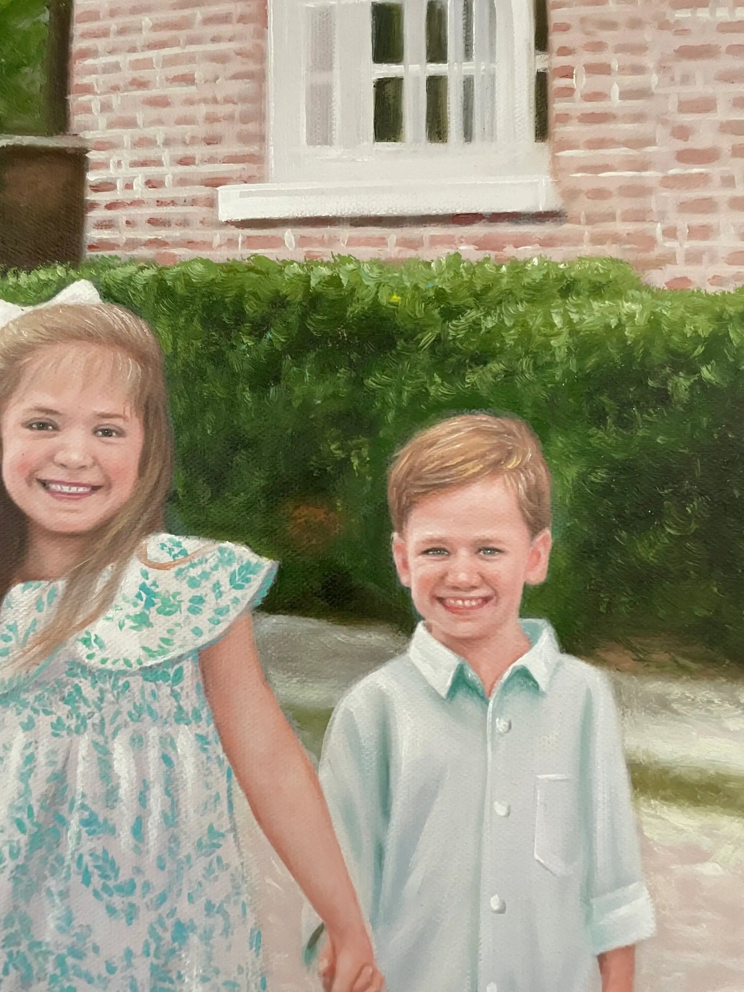 Personalized Photo Painting - Oil Paint Art - Children