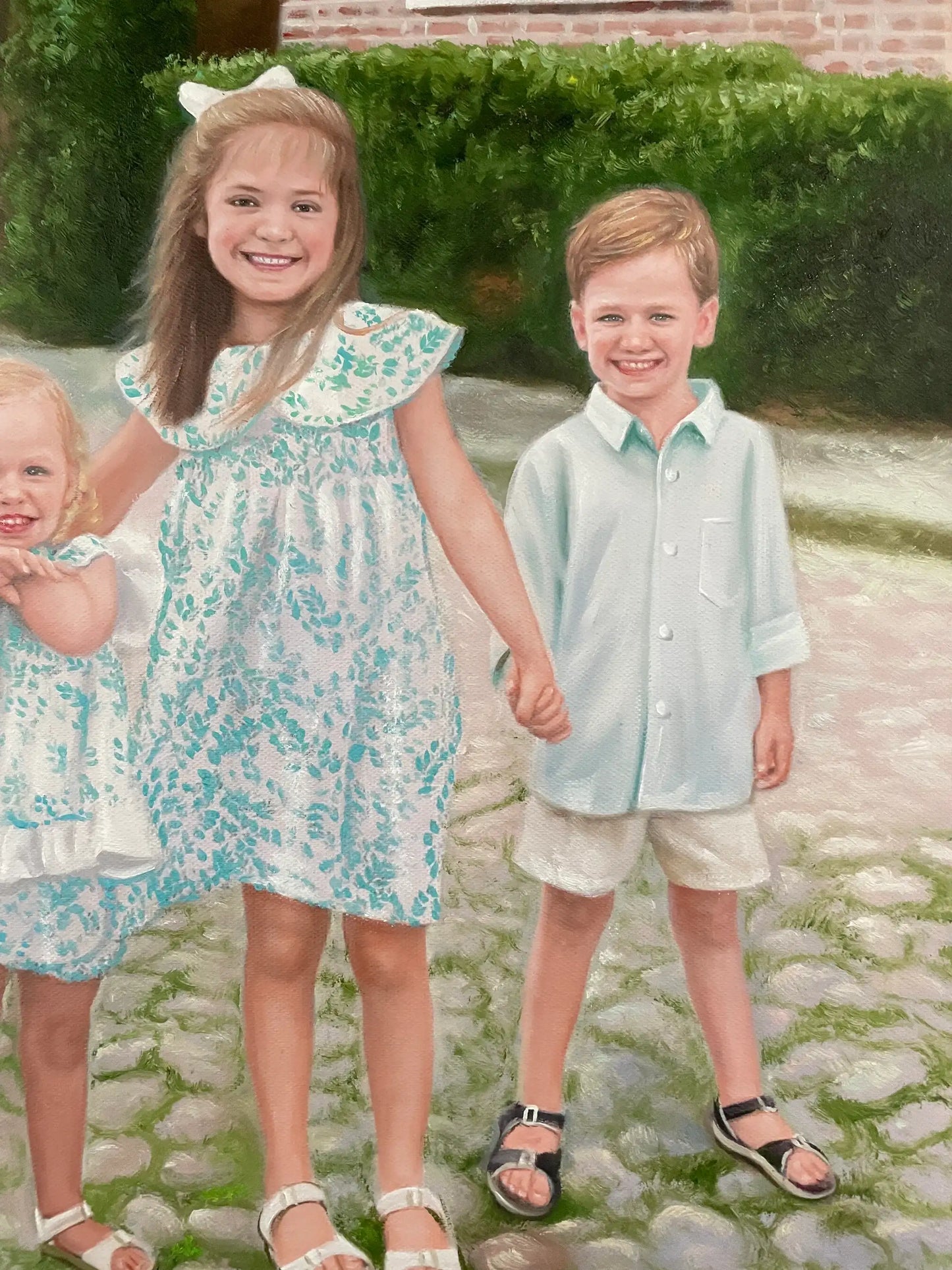 Personalized Photo Painting - Oil Paint Art - Children