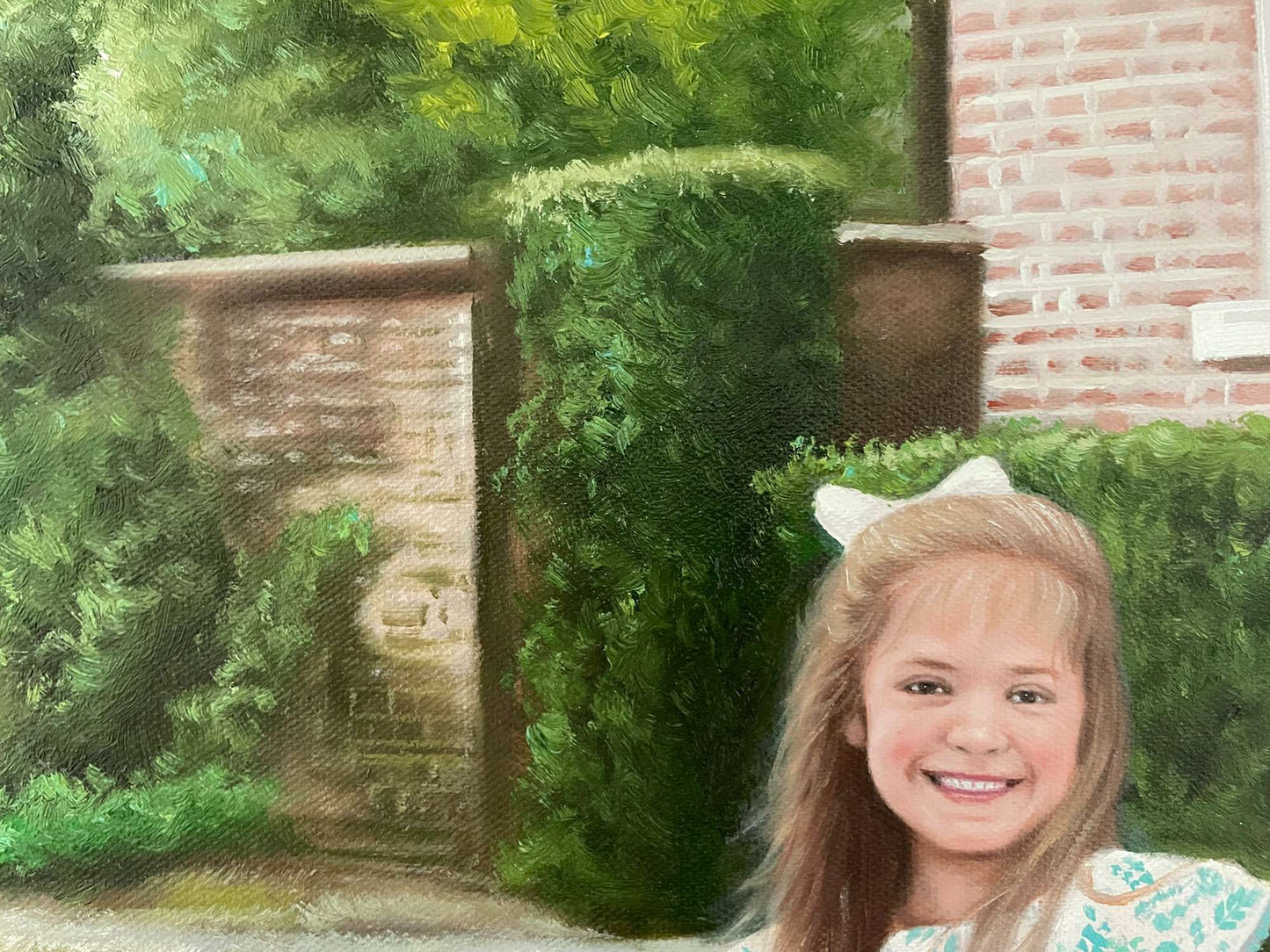 Personalized Photo Painting - Oil Paint Art - Children