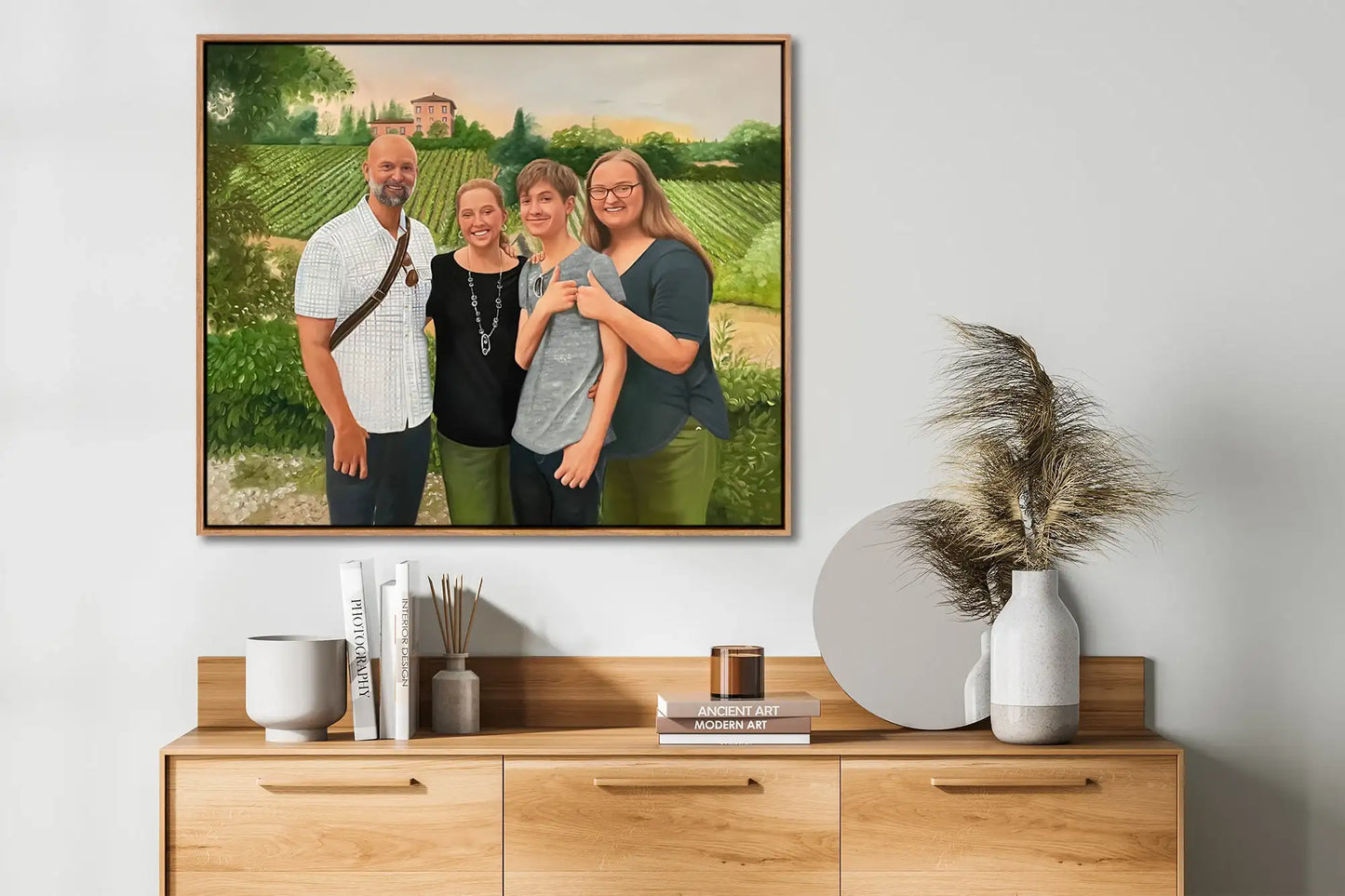 Personalized Photo Painting - Oil Paint Art - Family / Group