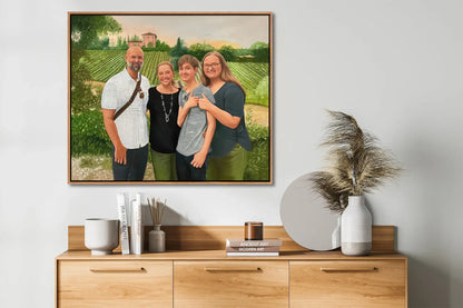 Personalized Photo Painting - Oil Paint Art - Family / Group