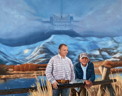 Personalized Photo Painting - Oil Paint Art - Multiple Adults