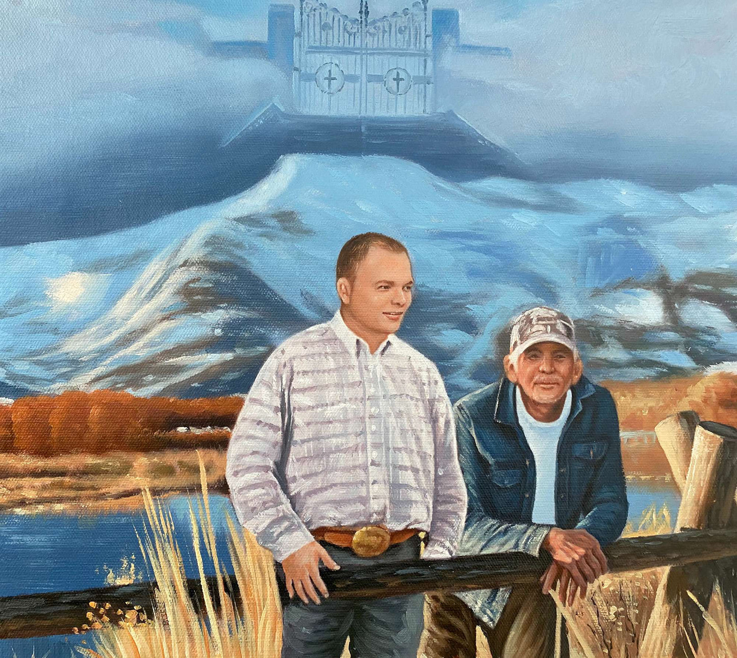 Personalized Photo Painting - Oil Paint Art - Multiple Adults