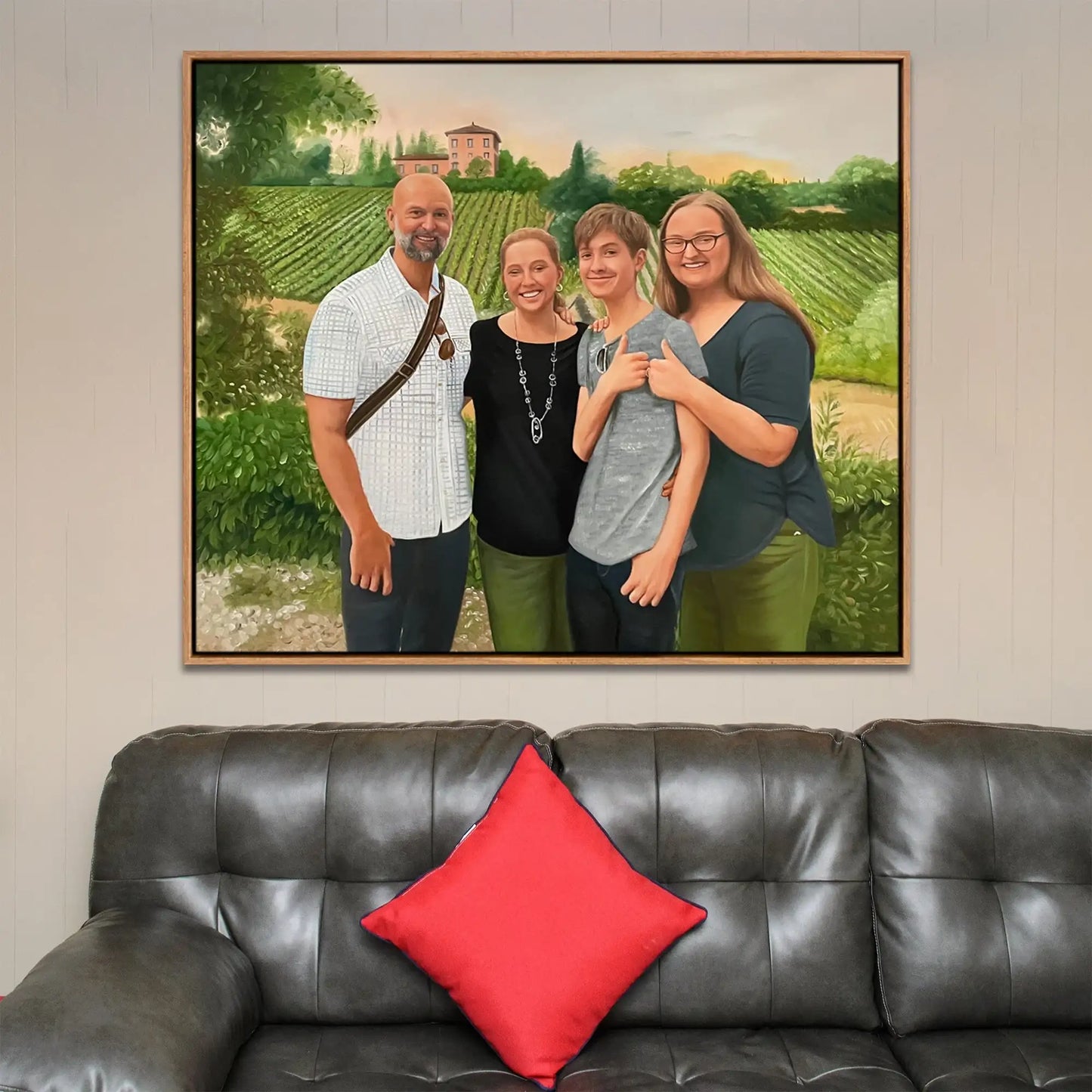 Personalized Photo Painting - Oil Paint Art - Family / Group