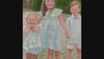 Personalized Photo Painting - Oil Paint Art - Children