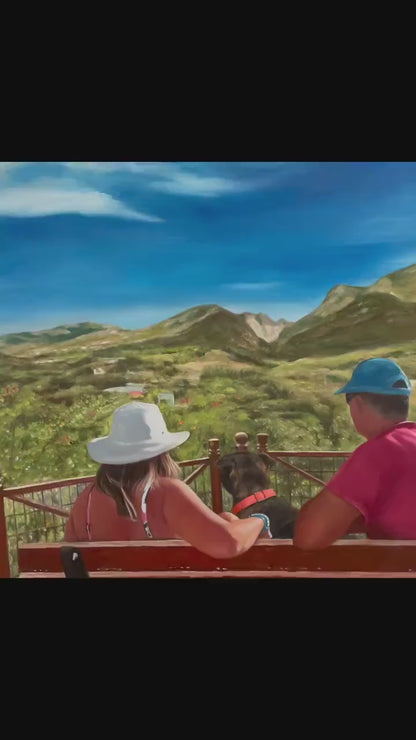 Personalized Photo Painting - Oil Paint Art - People and Pets