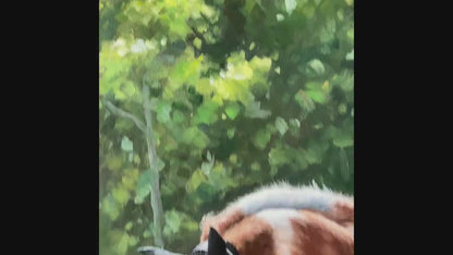 Personalized Photo Painting - Oil Paint Art - Horse (s) - W/WO People