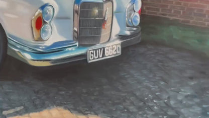 Personalized Photo Painting - Oil Paint Art - Car